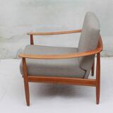 1960s armchair in cherrywood