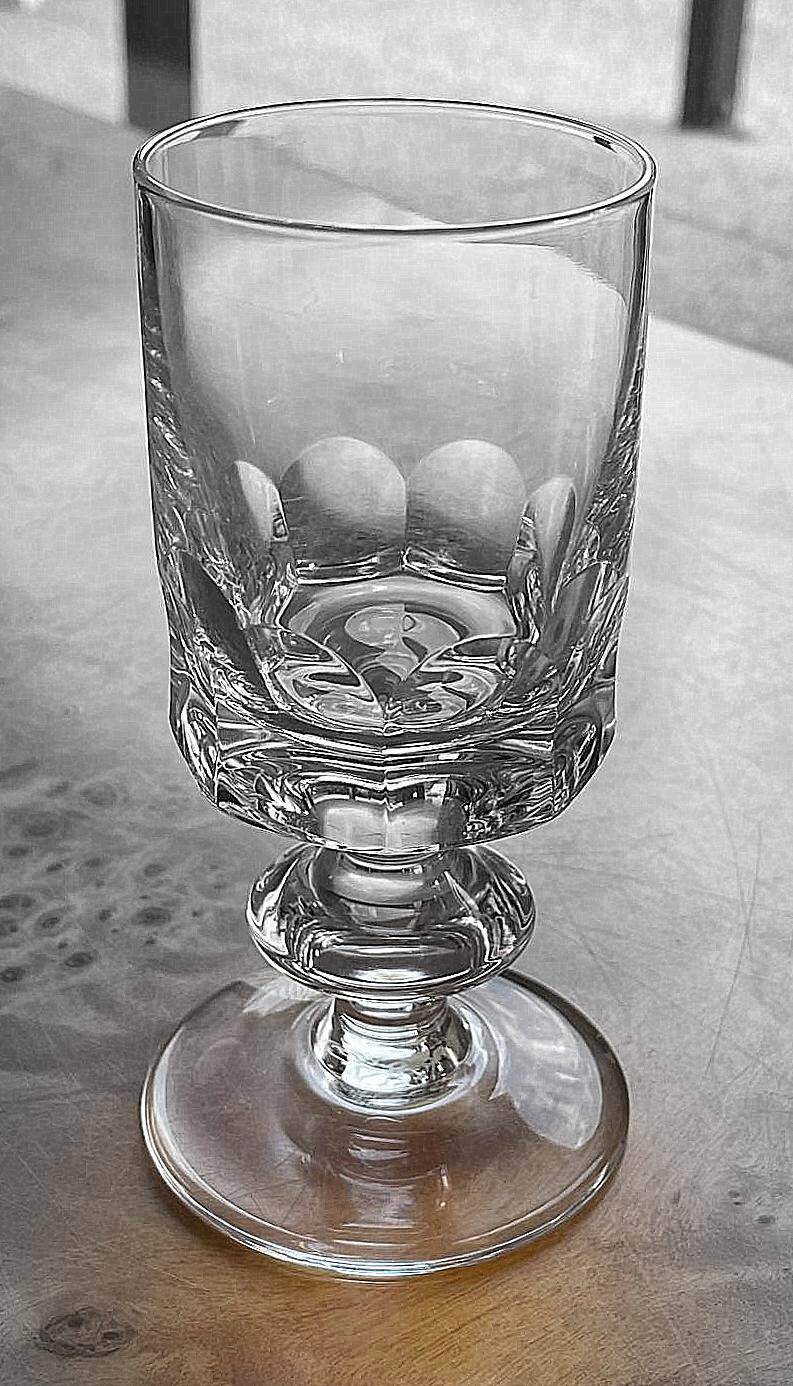 Port glass in crystal, Bayel