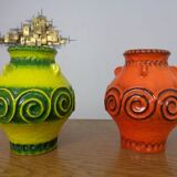 Pop Art Ceramic Vases from Jasba, Set of 2, 1970s