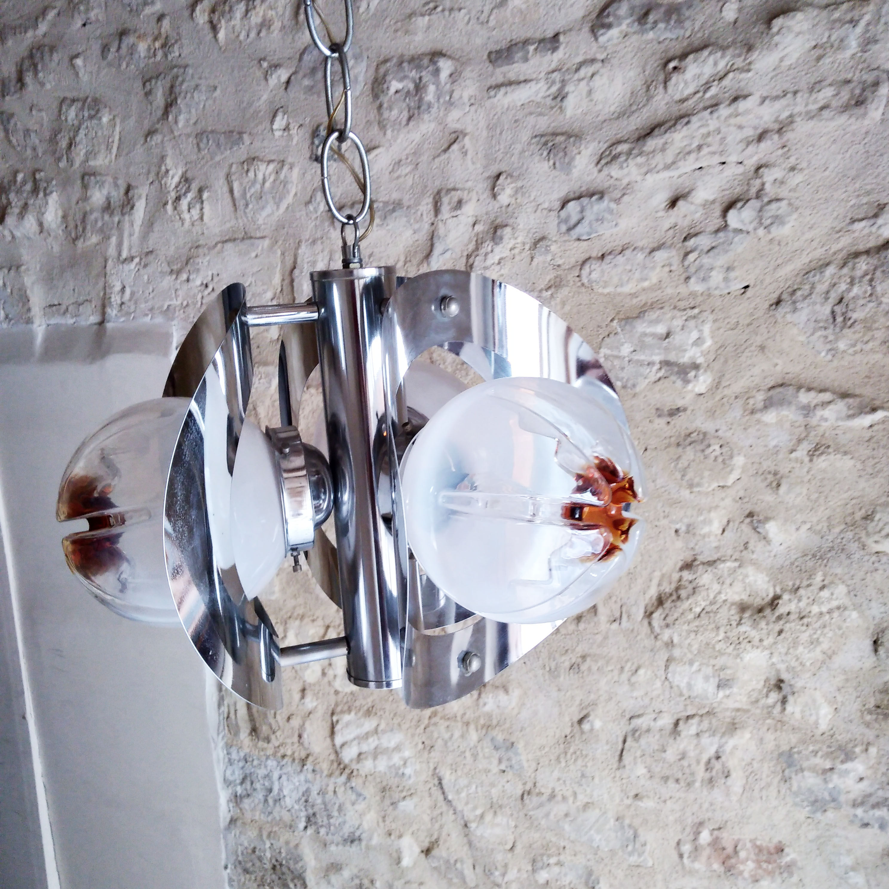 chandelier Mazzega pir Murano 1970