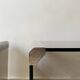 Design bedside table in metal & smoked glass, Roche Bobois 1970.