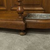 Napoleon III wardrobe in walnut, late 19th century, 3 mirrors, marble.