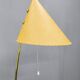 Mid Century Japanese Style Brass Floor Lamp, 1960s