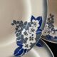 Lot 6 flat plates, 1 dish, 1 Ceranord Saint Amand Vintage 1950s dish