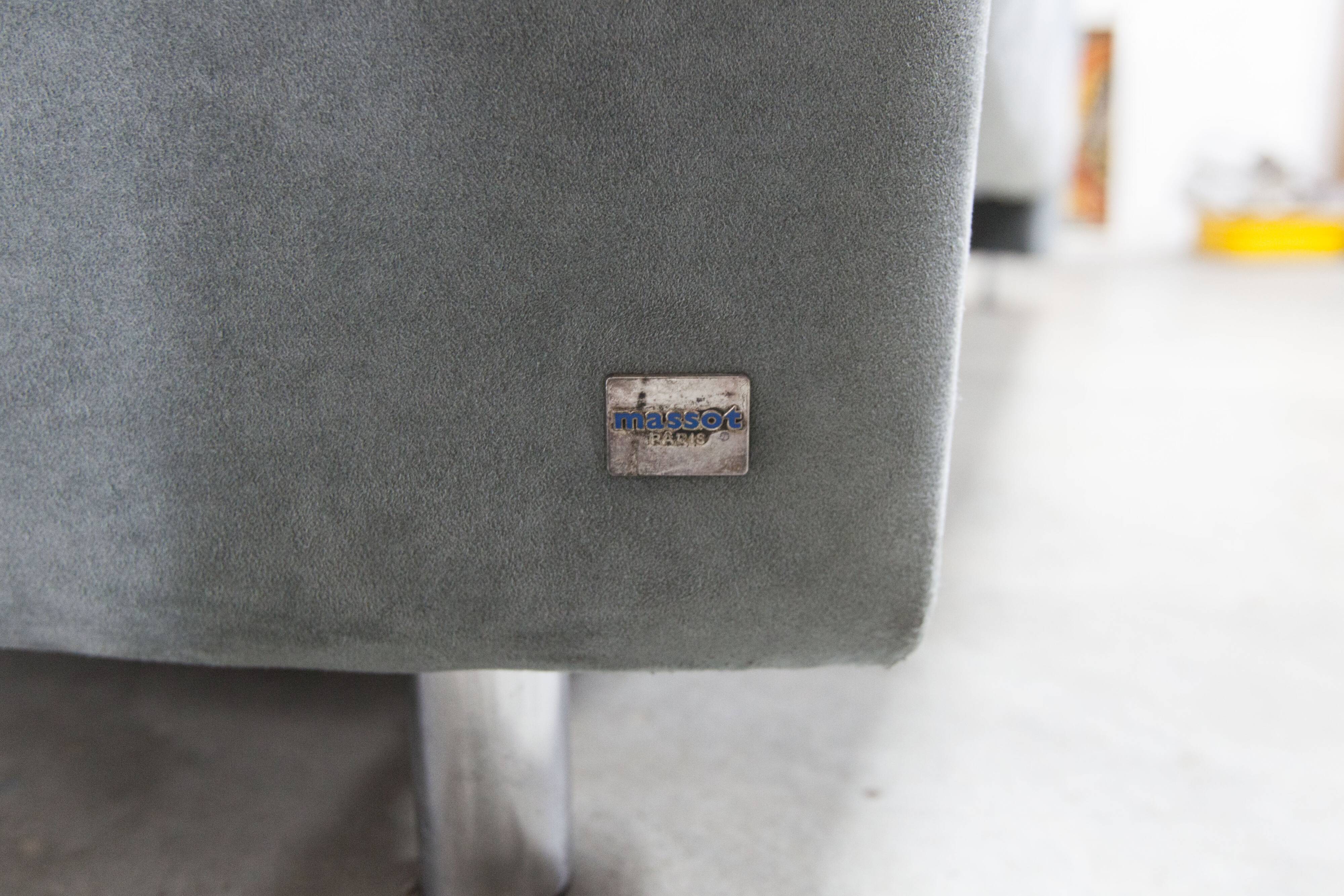 Negresco Sofa Design Bernard Massot for Neology France Moiré Velvet