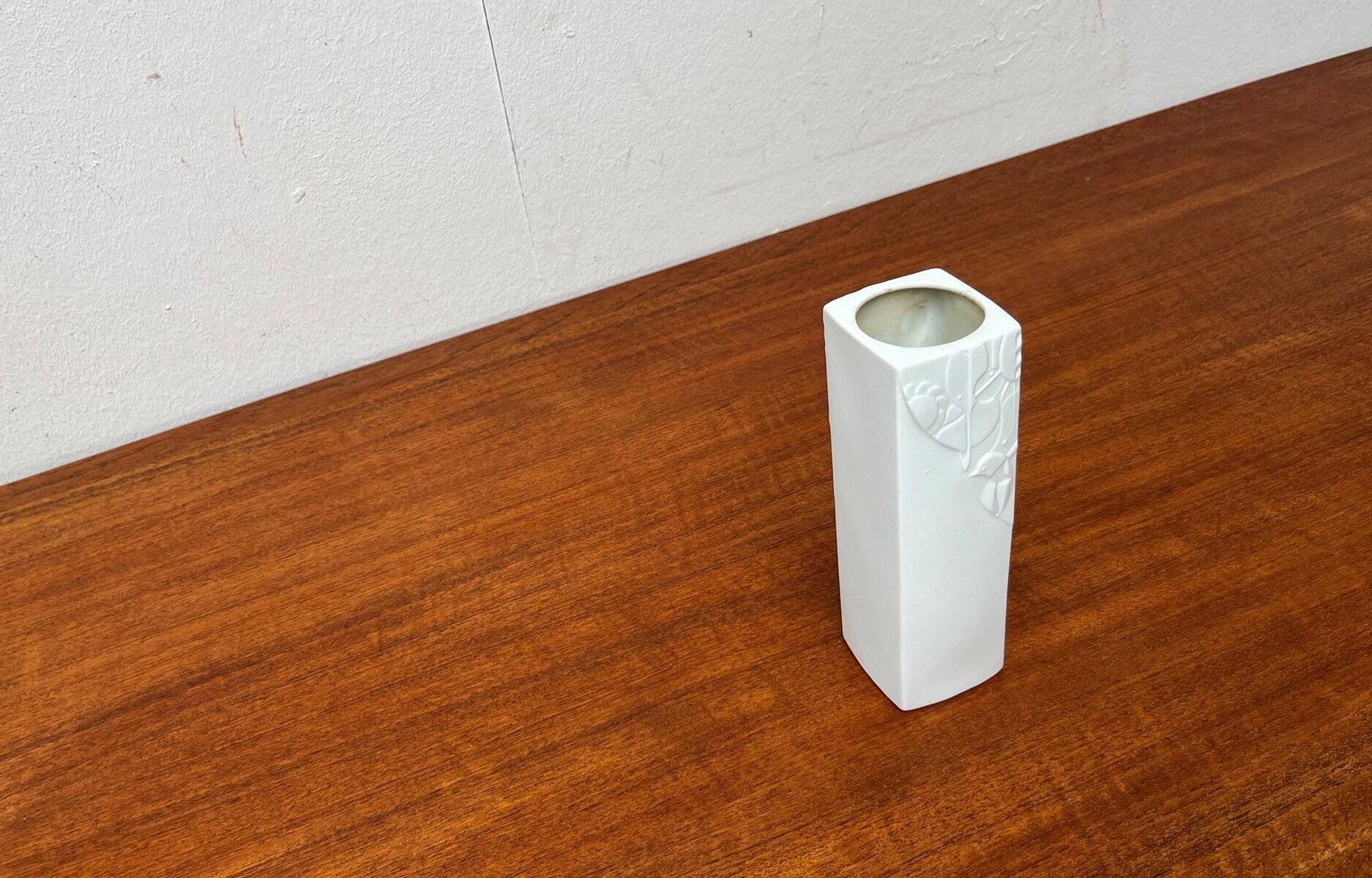 Vintage German vase in white porcelain by KPM Royal Porcelain, 1970s.