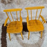 Pair of wooden armchair child Herlag