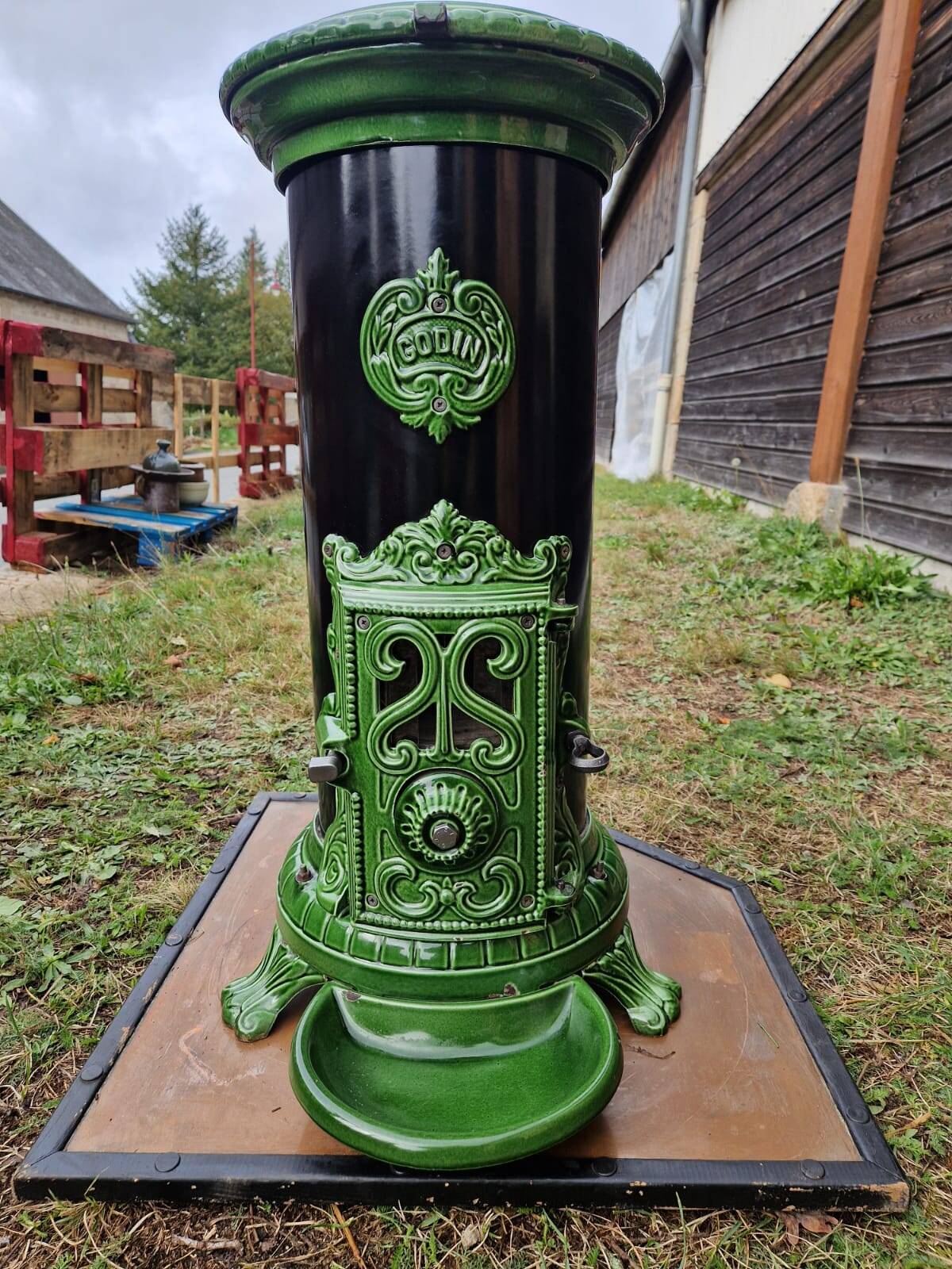 Poele à Bois Godin Ancien