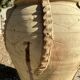 Ancient terracotta pottery jar