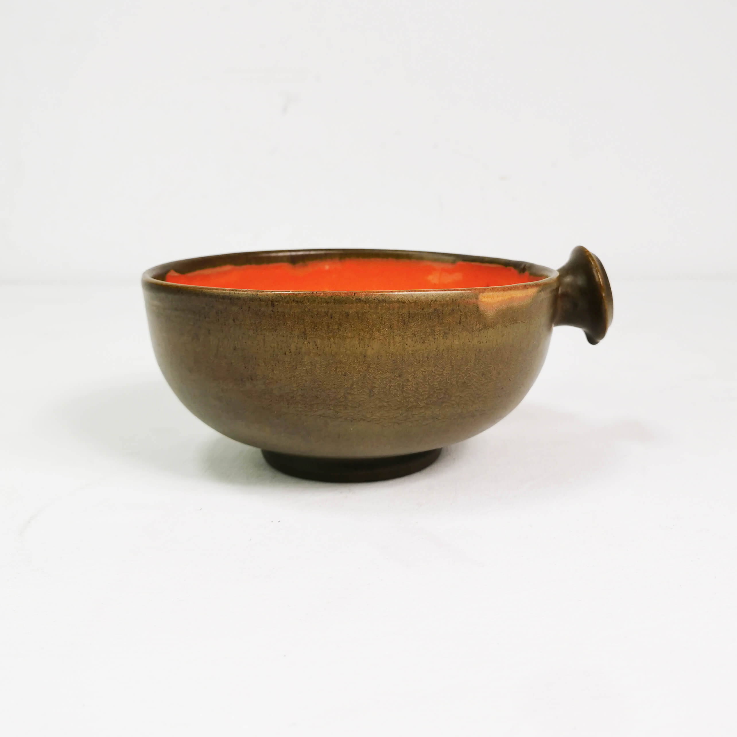 Ceramic bowl with handle, Denmark, 1960s