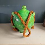 Green glazed terracotta oil jar