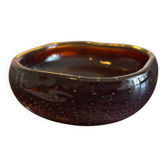 red and yellow Murano pocket vase