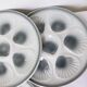 6 vintage oyster plates from Moulin des Loups and Orchies