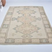 Tapis Oushak noué à la main bohémien sku 3484