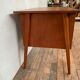 Bureau scandinave teck 1950 1960 vintage rétro ancien - pieds compas - 3 tiroirs - LEGRAND D