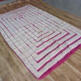 Tapis bérbere écru à motifs géométriques 250cmx150cm