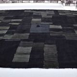 Black Vintage Hmep Patchwork Rug sku 3046