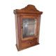 Old glass wall shelf with drawer door