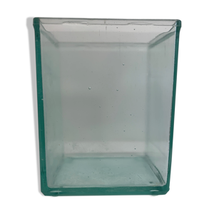 Vase bac acide aquarium verre bleu
