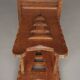 Oak Stool in the manner of architect CJ Blaauw, Amsterdam School /Art Deco