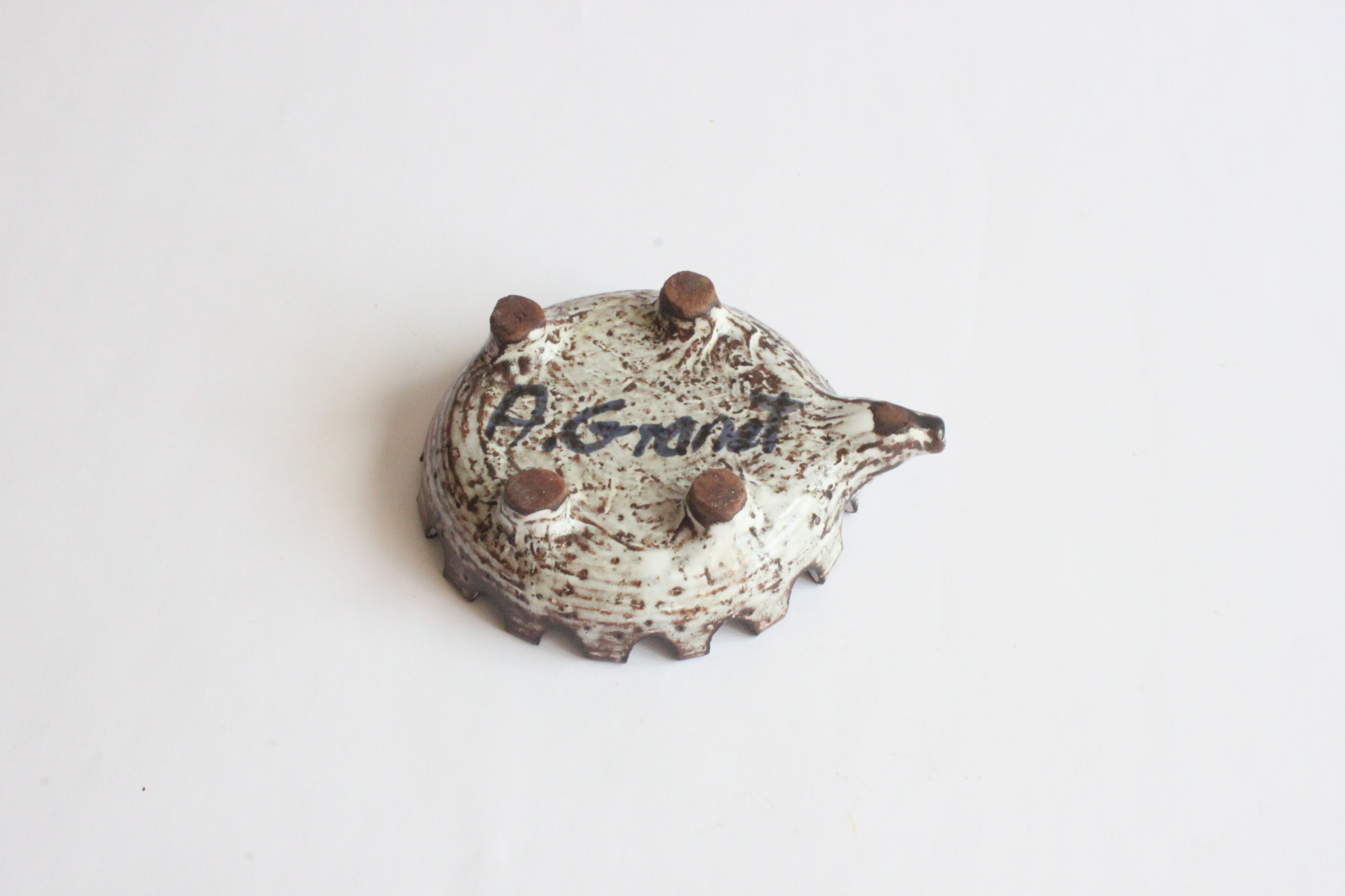 Cendrier hérisson zoomorphe par Alain Granet, Vallauris Années 1960