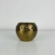 Vintage gold-plated brass candlestick, votive holder