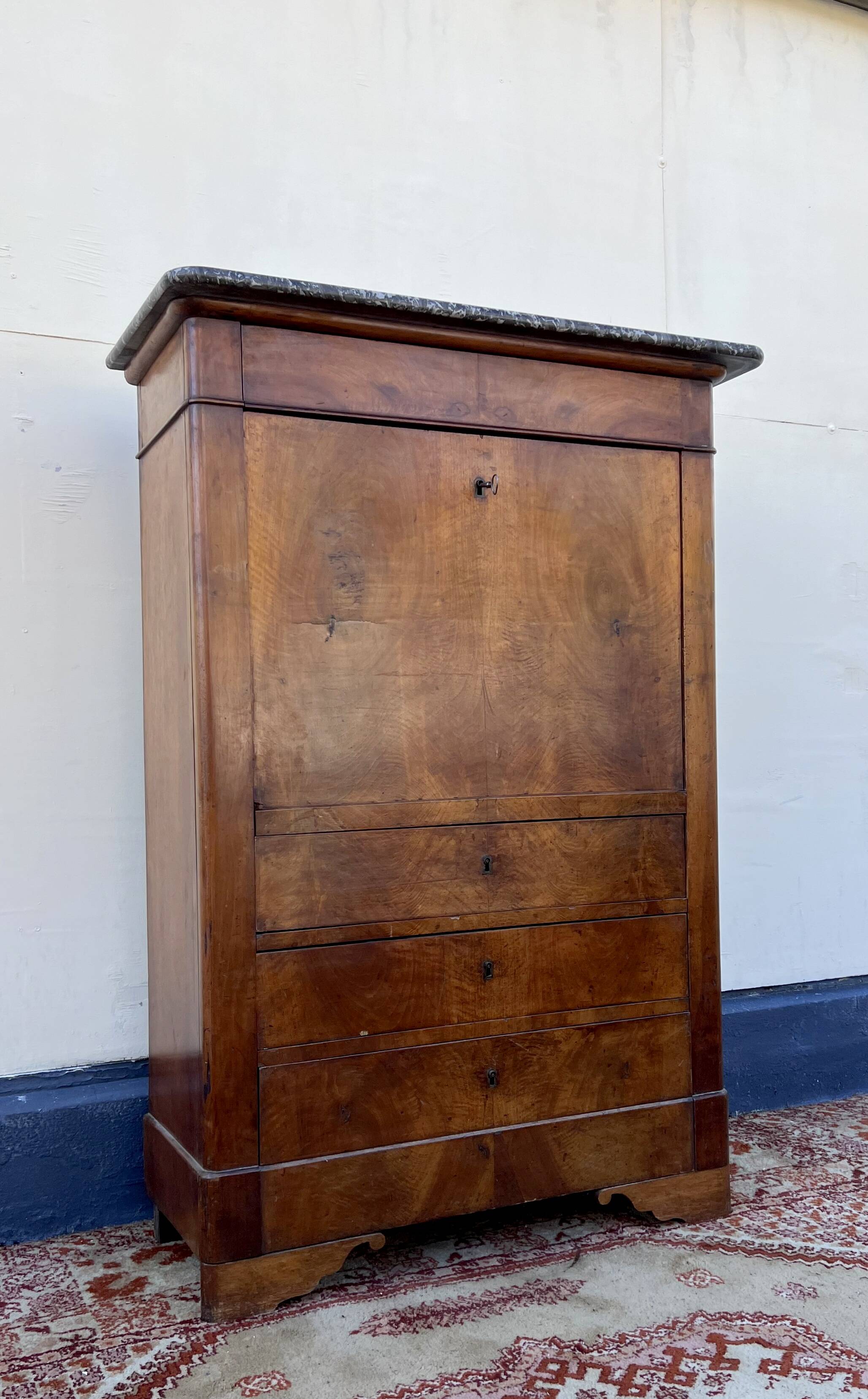 Secrétaire époque restauration en acajou