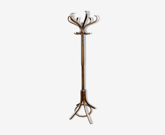 Porte manteaux perroquet bois courbé vintage