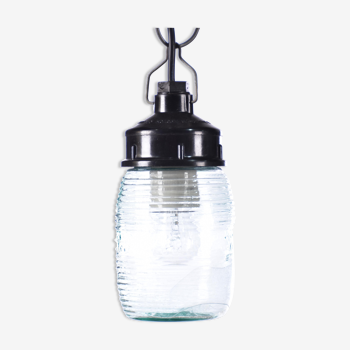 Suspension en verre vintage