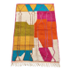 Multicoloured handmade wool Berber rug – 162 × 257 cm