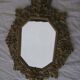 19th century bronze mirror with ancient angelot 33x46cm