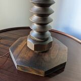 Large brutalist art deco Dudouyt style lamp