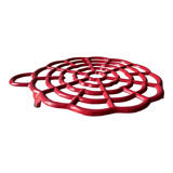 Dessous de plat fleur rouge