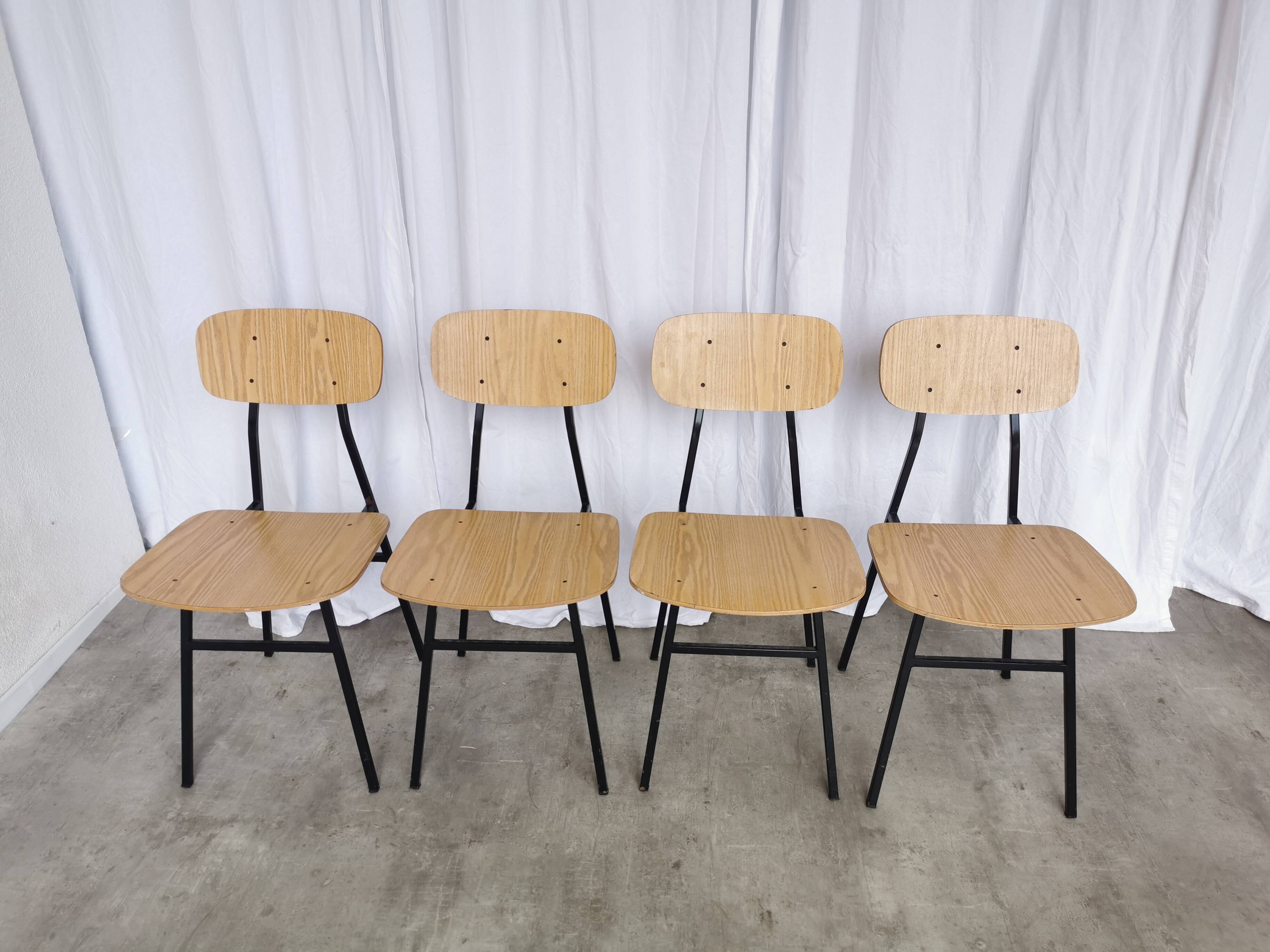 Mid-Century Modern School Chairs - STOL Kamnik - Set of 4