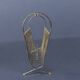 50s magazine rack in brass and scoubidou