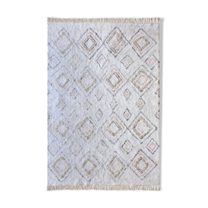 Tapis berbere 160x230 cm blanc