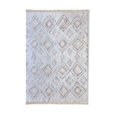 Berber carpet 160x230 cm white colorful patterns
