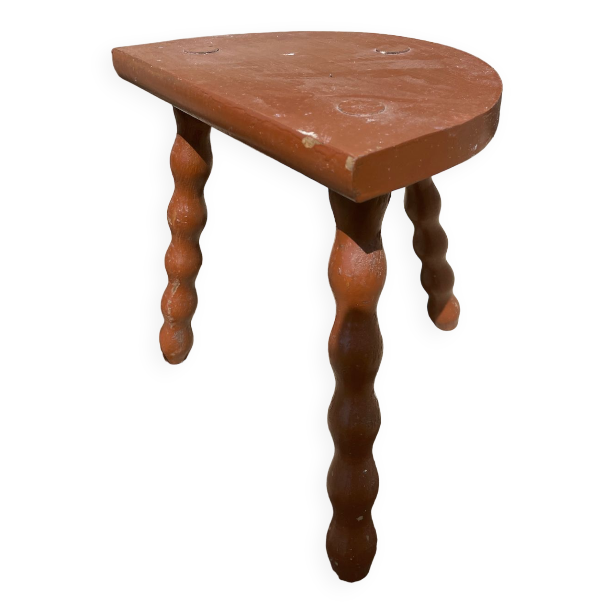 Tabouret en bois tripode