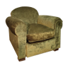 Club velvet fabric armchair