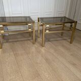 Pair of side table Hollywood Regency, 1970