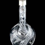 Baccarat - cut crystal ewer carafe mounted in solid silver