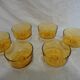 Lot de coupes vintage en verre jaune
