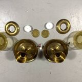 Peter Jensen Copenhagen brass candle holders Denmark 1960’s