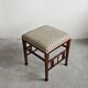 Jugendstil stool in beech and mahogany attributed to Otto Wagner, 1910s.