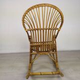 Rocking-flesh rattan vintage