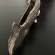 Letter holder fish shape silver metal