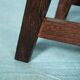 Bohemian footrest in wenge, 1970s Japandi stool