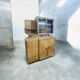 Art Deco two-body buffet in blonde oak - 1930s