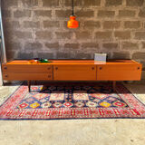 Scandinavian low sideboard in teak, 1960s/70s