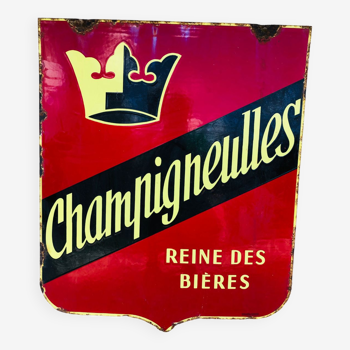 Enamelled plate Beer CHAMPIGNEULLES